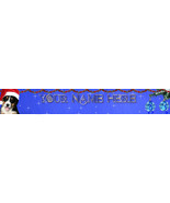 New Custom Christmas Web Banner  Puppy Blue Custom Designed Web Banner 133A - £5.59 GBP