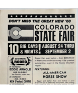 1968 Colorado State Fair Horse Show Advertisement Pueblo All American DWP9C - €25,95 EUR 1968 Colorado State Fair Horse Show Advertisement Pueblo All American DWP9C - €25,95 EUR