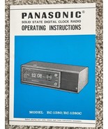 Vintage Panasonic Operating Instructions RC-1208 AM Digital Clock Radio ... - €7,65 EUR