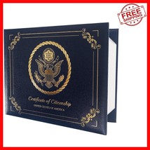 Elegant Navy Citizenship Certificate Holder for 2025 Naturalization - Gi... - $27.15