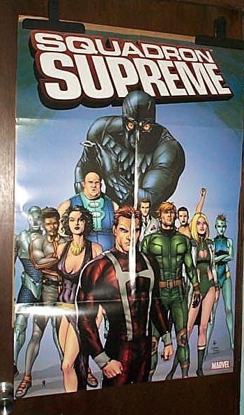 Marvel Comics Universe Squadron Supreme comic book shop promotional promo poster - £31.69 GBP