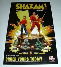 17 x 11 Shazam Captain Marvel DC Comics Direct deluxe statue comic promo... - £31.46 GBP