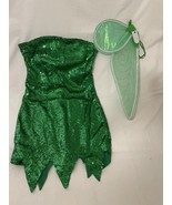 Women&#39;s Fairies Tinkerbell Forest Costume Dress and Wings Size M - $1,185.87 MXN