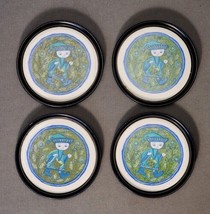 Vintage Holt Howard Ceramic Tile Coasters Set of 4 Medieval Renaissance ... - $29.70