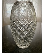 Vintage  Crystal VASE = &quot;HAWKES&quot; Brilliant Cut = Maple-leaf Design  - $560.78 CAD
