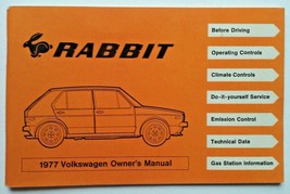 1977 VW Volkswagen RABBIT Owners Operating Manual Guide Book car auto - £11.65 GBP