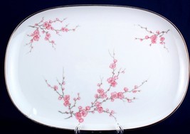 Hutschenreuther Almond Blossom 12.5&quot; Oval Platter German China - £27.36 GBP
