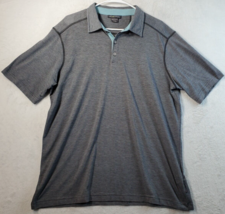 ExOfficio Polo Shirt Mens Size XL Gray Knit 100% Polyester Short Sleeve Collared - £8.51 GBP