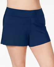SWIM SOLUTIONS Womens Swim Shorts Navy Blue Plus Size 16W $64 - NWT - $17.99