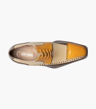 Stacy Adams Plaza Modified Cap Toe Oxford Shoes Leather Olive Multi 25608-302 image 4