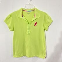 Disney Parks Authentic L Original BRIGHT Green Ruffle Mickey Embroidery - $16.82