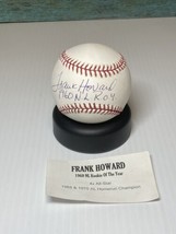 Frank Howard Autographed Baseball 1960 Nl Roy Dodgers Senators Rangers Tigers - £39.61 GBP