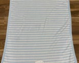 Carters Just One You Blue And White Striped Lamb Sheep Plush Baby Blanket - £20.49 GBP