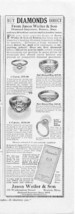 1916 Jason Weiler Diamond Importers Vintage Ad 1/2 page - £3.16 GBP