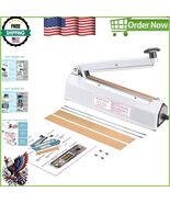 8-Inch Impulse Sealer Machine with Repair Kit - Securely Seal Food and C... - $1,474.61 MXN