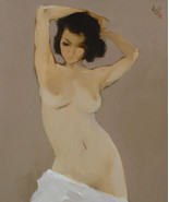 Nude 2, a 24&quot; width x 32&quot; commission original oil painting on canvas by... - $411.53 CAD