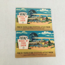  Vintage Heinz magic of food show New York world&#39;s fair recipe booklets  - $19.75