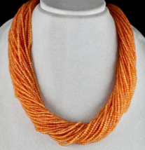 Natürliche Orange Karneol Perlen Rund 40 L 1079 Karat Edelstein Mode Hal... - $10,819.08 MXN