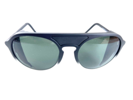 New VUARNET VL 1709 0005 VL1709 Grey Polar Black Round Men&#39;s Sunglasses - £266.02 GBP