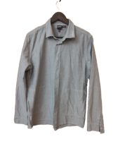 OAKLEY Mens Long Sleeve Solid Gray Button Up Shirt Size Large Zipper Poc... - $11.90 CAD