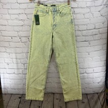 Wild Fable Retro Jeans Womens Sz 2 High Waist 90’s Y2K Straight Yellow Wash NEW - £19.43 GBP