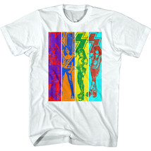 Kiss Rock Band Color Stripes Men&#39;s T Shirt Album Cover Tee Live Concert Merch  - £16.33 GBP+