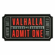 Witness ME Brother Valhalla Admit One Hook Patch [3.0 X 1.5 PVC Rubber V... - £7.16 GBP