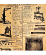 1917 Automotive Cranes Press Bench Advertisement Chas Miller Automobilia... - $743.95 MXN