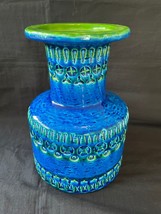 Vintage Bitossi Aldo Londi italy rare vase with green details. Marked bottom - £278.97 GBP