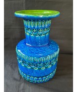 Vintage Bitossi Aldo Londi italy rare vase with green details. Marked bo... - £278.62 GBP