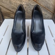 Stuart Weitzman Women’s Quilted Leather Heels Sz 6.5 Shoes Dress Stilett... - £24.80 GBP