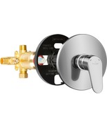 PULSE 3001-RIV-PB-CH Tru-Temp Mixing Valve Trim Kit Round 1/2&quot; NPT Chrome - $920.97 MXN