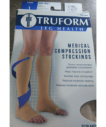 Truform 0865 Beige Firm Compression Below Knee Open Toe Stockings Size L... - $432.03 MXN
