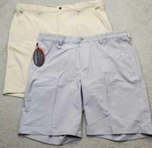 Lot Of 2 Greg Norman Golf Performance Shorts Men 40 Multi Microlux Stret... - $41.42