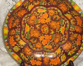 Daher Decorated Metal Bowl-Fall Floral-1971 - $10.00