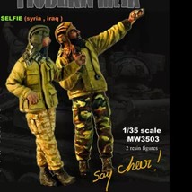 1/35 2pcs Resin Model Kit Modern Syrian Soldiers SAA Selfies Unpainted - $11.84