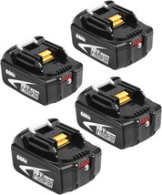 Amityke Battery For Makita 18V Battery 6.0Ah, 4Pack Replacement Batteries - £105.87 GBP