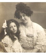1907 DANCER SAHARET W/DAUGHTER Antique Rppc real Photograph Edwardian Post Card - $29.99