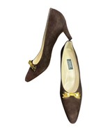 New BALLY Mista Brown Suede Slip On Heel Shoes Size 10 M Made in Switzer... - $912.78 MXN