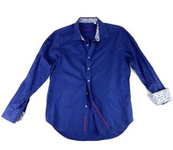 Robert Graham Mens XL Blue Long Sleeve Button Up Paisley - $49.40