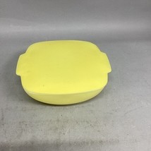 Vintage Pyrex Square Yellow Hostess Bowl w/ Lid - 515 B-015 - A19 - 1.5 ... - $16.83