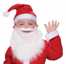 FORUM CHILDREN&#39;S SANTA BEARD WITH MOUSTACHE CHRISTMAS COSTUME ACCESSORY ... - €8,54 EUR