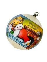 Muppets Christmas Ornament Miss Piggy Kermit Frog 1981 Holiday Ball Jim Henson - £18.73 GBP