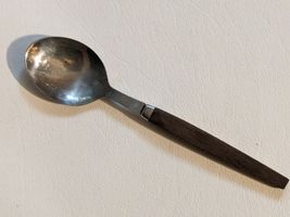 MCM Rostfritt Stal Brown Wood Handle Replacement Tea Spoon 5 Inch - $11.42