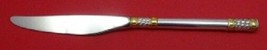 Aegean Weave Gold by Wallace Sterling Silver Regular Knife 9 3/8&quot; Flatware - £45.93 GBP
