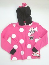 Disney Minnie Mouse Girl Zipped Up Hooded Cardigan Jacket - S -  NWT - $12.99