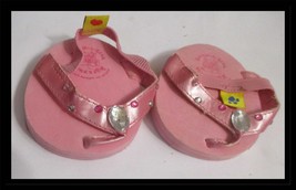 Build A Bear Workshop Pink Flip Flops with Rhinestones - $128.98 MXN