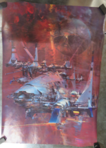 Vintage John Berkey Battle of Spiral Star Poster 20x28in - $456.65 MXN