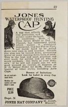 1927 Print Ad Jones Waterproof Hunting Caps St Joseph,Missouri - $9.75