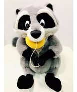 Walt Disney Vintage Pocahontas Meeko Racoon Large Sitting Plush Stuffed ... - £19.94 GBP